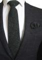 Ricnais 8cm Wool Necktie Solid Plaid Tie For Men Quality Cashmere Tie and Handkerchief Cravats Set Suit For Wedding Party. 