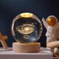 Creative Galaxy Galaxy Planet Crystal Ball Night Light for Nursery Room and Children Bedroom Lamp. 