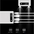 Power Bank Case for 18650 Rechargeable Batteries Dual Output and Input with Type-C Support, 8 or 10 Cell Capacity (Batteries Not Included). 