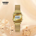 Skmei New Women Fashion Watches Simple Stainless Steel Watch Ladies Digital Waterproof Wristwatches Female Clock 1901. 