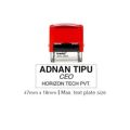 Trodat 4912 Self inking Custom Rubber Stamp Using for paper and card with blue or black ink. 