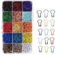 Coilless Safety Pins – 25/50/100 PCS Colorful Loop Hijab Scarf Pins, No Snag, Professional Use. 