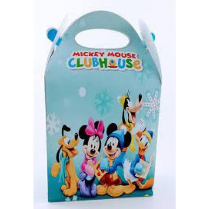 Large Mickey Mouse Theme Goody Candy Treat Favor Large Box for Birthday Party Supplies Celebration Gift Kids