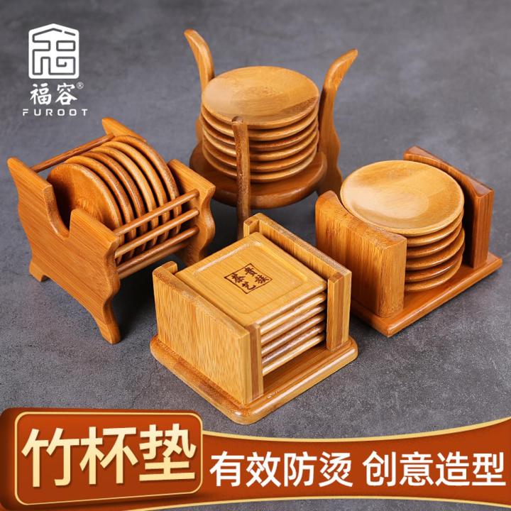 Fullon round coaster non-slip heat insulation mat tea cup mat Kung Fu tea tea ceremony accessories tea set Chinese tea mat cup holder