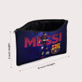 Messi Pencil Pouch Stylish Storage Bag for Football Leo Fans. 