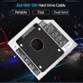 HDD Caddy Case 9.5mm SATA 2.5'' HD Hard Disk Drive Enclosure SSD Case Box For Laptop CD-ROM DVD-ROM. 