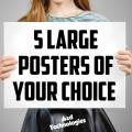 Large Anime Posters of Your Choice XL Sized Posters 18 x 12 inches Premium Quality Customizable. 