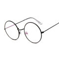 【AmbitionmA】Vintage Round Glasses Clear Lens Fashion Gold Round Metal Frame Glasses Optical Men Women Eyeglass Frame Fake Glasses. 
