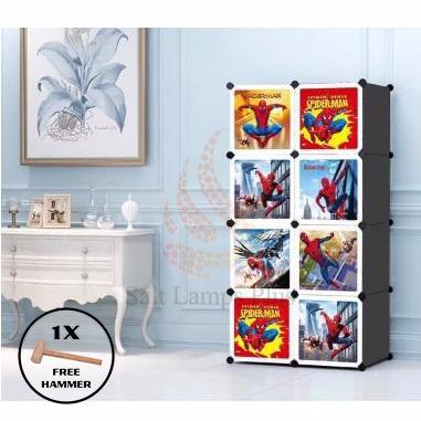 SpiderMan DIY Plastic Wardrobe 8 Cubic