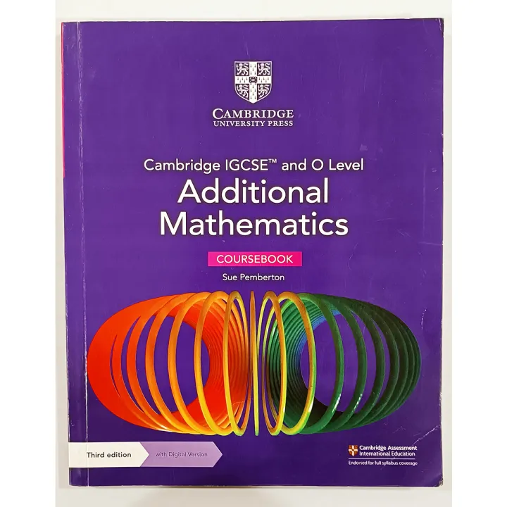 Cambridge IGCSE™ and O Level Additional Mathematics Coursebook | Sue ...