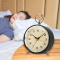 Colorful Hands Alarm Clock Vibrant Color Retro Alarm Clock with Night Light Accurate Quartz Movement Metal Hanging Ring Southeast Asian Buyers' Favorite Analog Alarm Clock for Bedroom. 