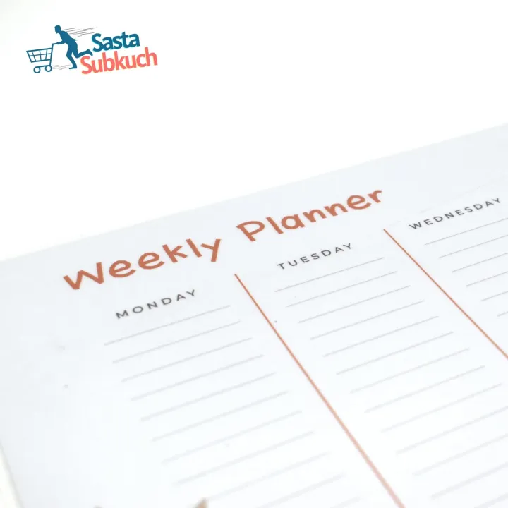 "Weekly%20Planner%20A4%20Size%20Laminated%20-%20Planner%20Notebook%20&%20Journal%20-%20Ideal%20for%20Students,%20Professionals,%20and%20Girls%20-%20Plan%20Your%20Week%20with%20Our%20Planner%20Diary%20&%20Notepad"%20-%20Image%209