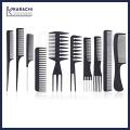 10 pieces Black Professional Combs Hair Salon Hair Styling Barbers Comb Set Kit Rat Tail Comb. 