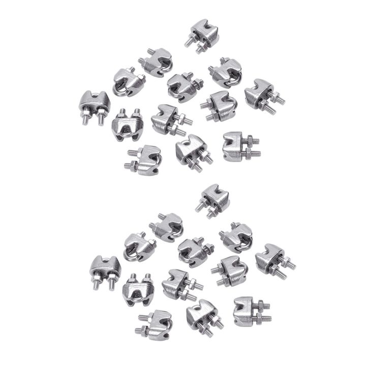 Wire Rope Cable Clamp Clip Fastener For Deck Cord Adjustable Clamps Clips Stainless Steel - View #3