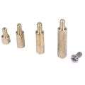 120x M3 Male-Female Hex Brass Standoff Bolt Screw Nut Motherboard Kit. 