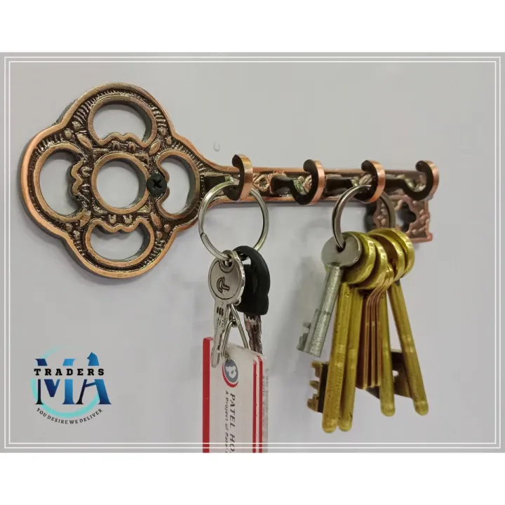 Elegant%20Decorative%20Key%20Holder%20for%20Wall%20Mount,%20Rust-Resistant%20Metal%20Wall%20Hanger%20for%20Home,%20Office,%20Shops%20&%20Kitchen%20Hanger%20-%20Image%203