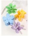 Wholesale Plastic Hair Claw Clips Set - Candy Color Matte Finish Hair Catcher Clips | Trendy & Durable Medium Semicircle Hair Claws for Women, Girls & Ladies | Fashionable Hair Accessories in Various Shapes. 