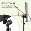 CAHAYA Sheet Music Stand: Music Stand with Carrying Bag Foldable Tripod Portable Sturdy for Laptop Projector Books Stand (Note Design) uk import. 