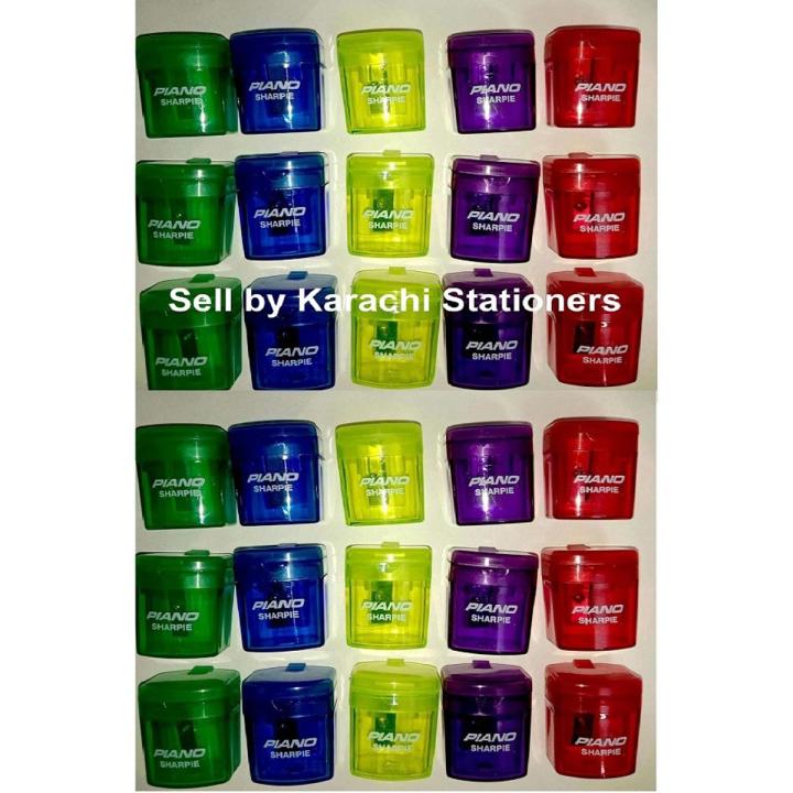 30pcs Piano Sharpie TR-17 Pencil Sharpener with Bucket for waste of pencil
