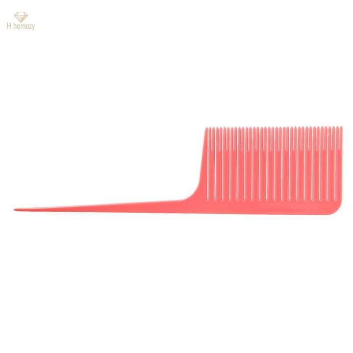 4Pcs Weaving Highlighting Foiling Hair Comb Highlight Styling Black+Pink