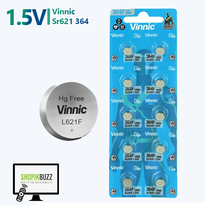 SR621SW, LR621H, 364A, AG1, LR621, L621F Battery Replacement Model Vinnic 364, LR60, 164, 164A, SR621, LR621F | Ecartmax