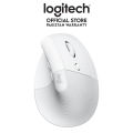 Logitech Lift Vertical Ergonomic Wireless Mouse White. 