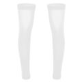Mens Thigh High Stockings Full Leg Sleeve Sissy Lingerie Footless Stretchy Long Socks Knee Brace Thigh Calf Support Socks. 