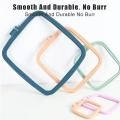 1PC Embroidery Hoops 7-25cm Square Cross Stitch Rack Plastic Embroidery Hoop Frame Rings for DIY Cross Stitch Sewing Craft Tools. 