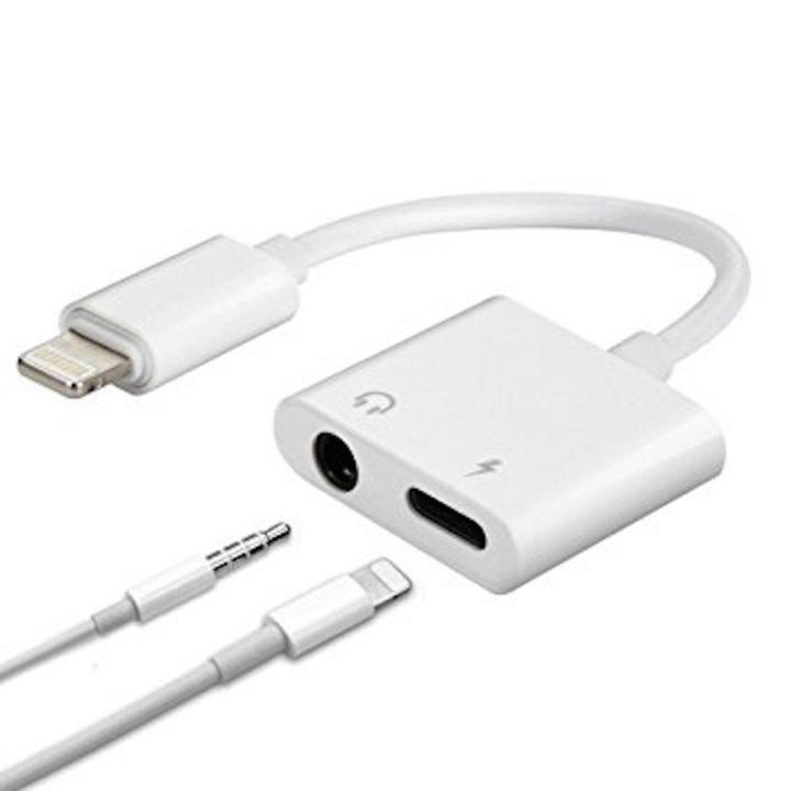 Lightning to 3.5MM Adapter - MH030 (2 in 1 adapter) for iPhone