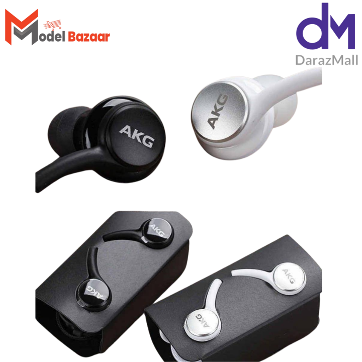 AKG Handsfree - Universal AKG Handfree For All Android Devices Having 3.5mm Headphone Jack - Tuned By Samsung - PUBG AKG Earphone - Handfree For Music - EO-IG955 - Black Color