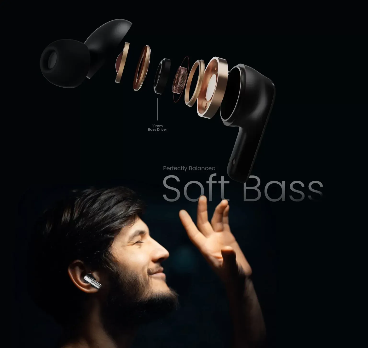 HiFuture SonicAIR 4 Mic ENC Wireless Earbuds description image 4