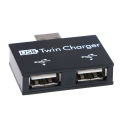 1-to-2 port usb 2.0 male usb dual splitter hub cord adapter converter. 