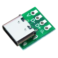 10 Pcs Female Connector USB Type C Breakout Board Type C Female Breakout Board with PCB Converter Board for Data Line Wire Cable Transfer. 