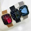 Watch 9 Max with Metal Magnetic Chain Straps Smartwatch | Stainless Steel Body | Full Edge Display | Bluetooth Calling | All Sports Functions. 