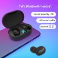 E6S Wireless 6D Stereo V5.0 Bluetooth In-ear Earbuds Sports Earphones with Mic. 
