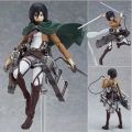 Anime Attack on Titan Action Figure Levi Ackerman Mikasa Ackerman Eren Yeager Movable Assemble Figurine Model Toy Gift For Kids. 