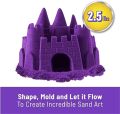 Kinetic Sand (500gm) The Original Moldable Sensory ( PURPLE ) Play Sand For Kids With Free Molds Set. 