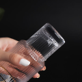 Jug and Glass Water Sets of 5- Drinkware Fancy water Set - Vertical Stripe Fluted Bottom Design. 