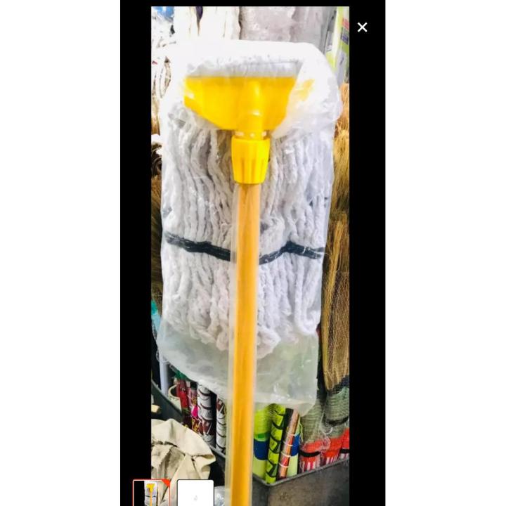 Mop - Cleaning Mop with Long Handle - Long Cloth Floor Mop (Replaceable Mop Head) - Heavy Duty Mop Height 54 inches