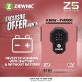 Ziewnic Z5 Series PV6500 Hybrid Solar Inverter 4.5KVA | Pure Sine Wave | On/Off Grid | 5 Year Warranty | Ziewnic Solar Energy Official Store. 