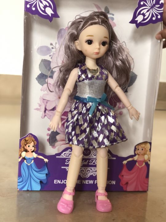 New%2010-12%20Inch%20Bendable%203D%20Princess%20Doll%20with%2018%20Joints,%20Moveable%20Chest,%20Light%20&%20Music,%20Fashionable%20Doll%20for%20Kids%20-%20Ideal%20Gift%20for%20Girls%203-8%20Years%20-%20Image%204