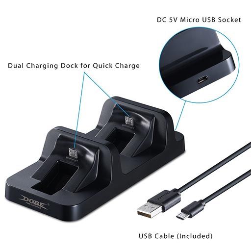Dobe%20Dual%202%20in%201%20Charging%20Dock%20for%20Sony%20Playstation%204%20Wireless%20Controller%20Fast%20Charger%20Stand%20-%20Image%203