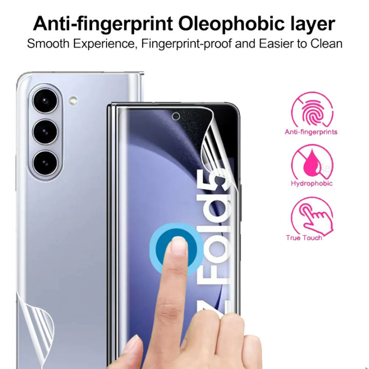 Samsung%20Galaxy%20Z%20Fold%205%20Screen%20Protector%20inside%20and%20back%20side%20jelly%20protector%20-%20Image%202