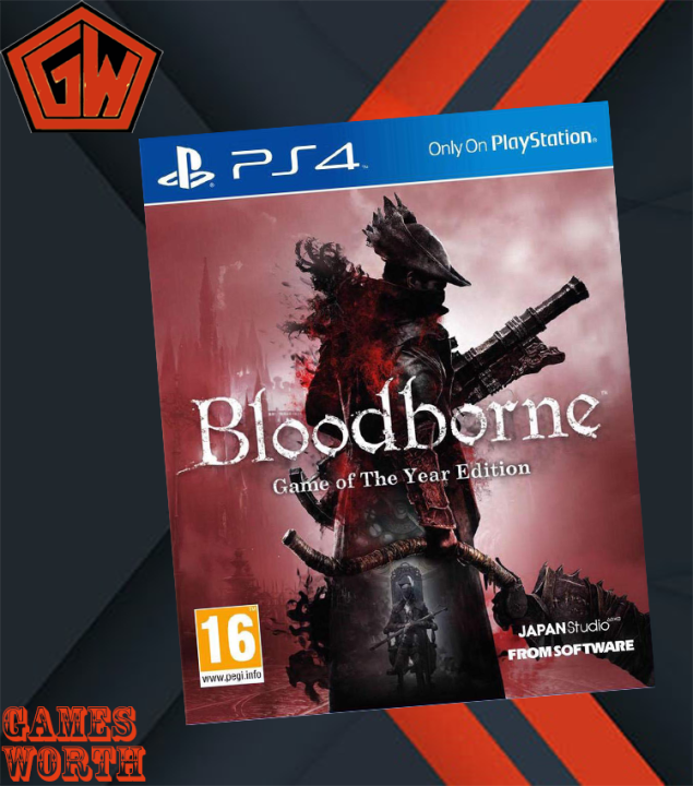 PLAYSTATION 4 DVD BLOODBORNE GAME OF THE YEAR EDITION PS4 GAME