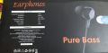 JBL HD Pure Bass Handsfree Pack Box JBL HARMAN HD Original Pure Bass Handsfree SK-114 Premium Earphones HI-FI. 