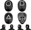 Squid Game Mask Collection | Front Man, Guard (Triangle, Square, Circle) | Halloween, Cosplay & Costume Party Masks for Kids & Adults. 