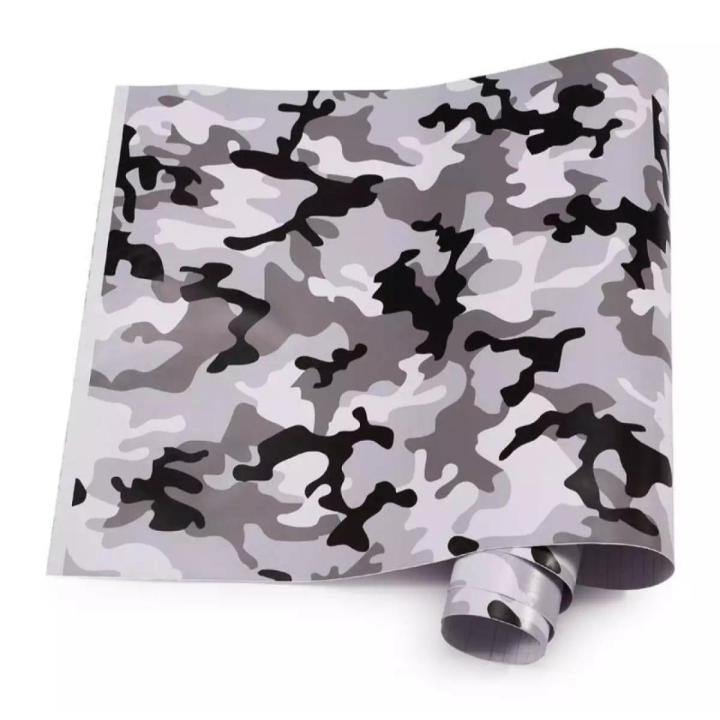 12 x 36 inches shiny camo army colour sticker Carbon Pvc paper 3 feets for Mobiles sheet