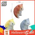 HelloWorld Hamster Statue Eye-catching Mini Compact Hamster Figurine. 