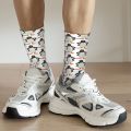 Funny Happy Sock for Men Pingu Harajuku Penguin Animal Quality Pattern Printed Crew Sock Casual Gift. 