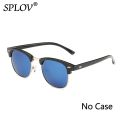 SPLOV Semi Rimless Polarized Sunglasses Men Women Vintage Metal Sun Glasses Classic Half Frame Driving Eyewear Oculos De Sol. 